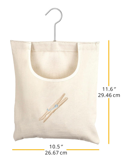 Whitmor 6462-789 Canvas Clothespin Bag