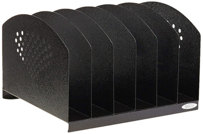 Safco 3155BL Steel Desk Rack, Black - 6 Upright