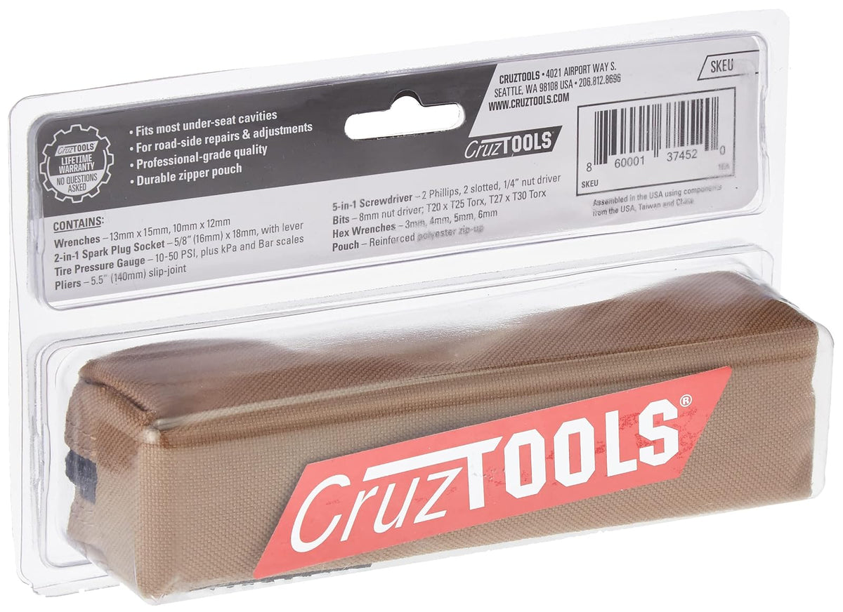 CruzTOOLS SKEU SPEEDKIT - Kit de Herramientas para Motocicletas Europeas, Color Negro