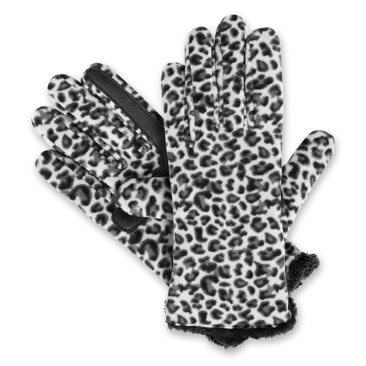isotoner - Guantes de forro polar elástico para mujer con forro de microfibra y tecnología Smart Touch