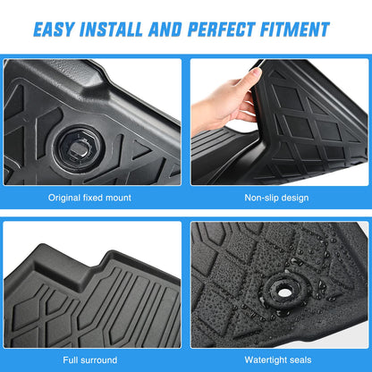 Nilight TPE - Alfombrillas para Toyota Tacoma Double Cab 2018 2019 2020 2021 2022 2023, Ajuste Personalizado para Todo Tipo de Clima