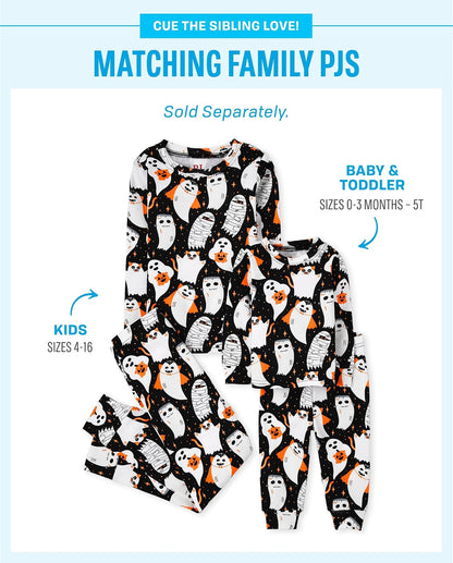 The Children's Place Conjuntos de Pijamas navideños a Juego para la Familia, Ajuste cómodo, 100% algodón, para Adultos, niños Grandes, bebés Juego de Pijama para bebés Unisex