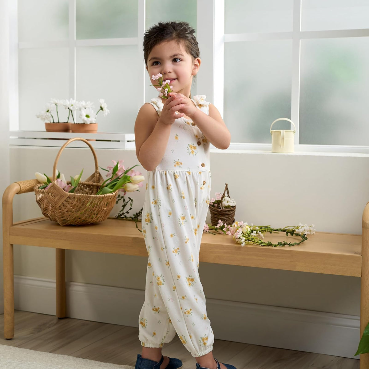 Gerber overol sin mangas para niños pequeños Mameluco Bebé-Niñas