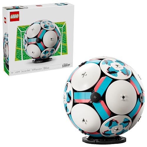 LEGO Editions Balón de Futbol - Model Kit de Construcción para Niños y Niñas, Años 12+ - Regalo para Aficionados al Futbol - Decoración para Recamara - 43019
