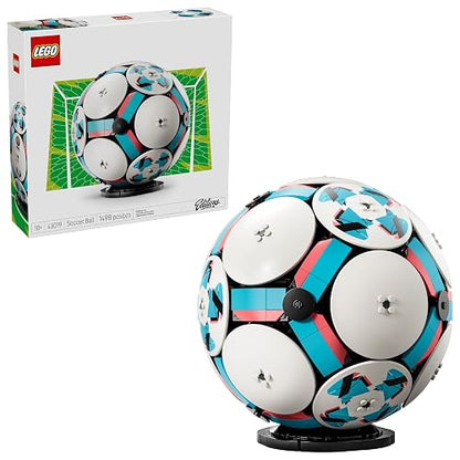 LEGO Editions Balón de Futbol - Model Kit de Construcción para Niños y Niñas, Años 12+ - Regalo para Aficionados al Futbol - Decoración para Recamara - 43019