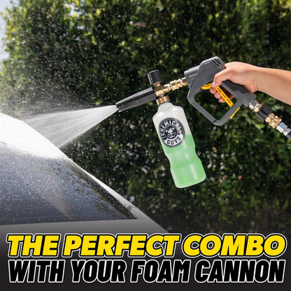 Chemical Guys TORQ Snubby Cañón de Espuma de gatillo fácil para hidrolimpiadoras eléctricas y de Gas
