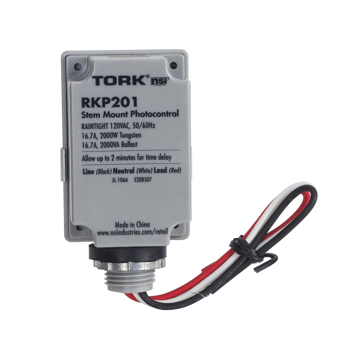 TORK RKP201 Stem Mount Photocontrol, 2000W Tungsten