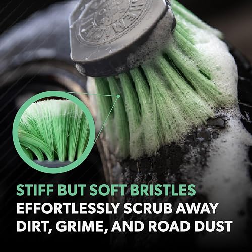 Chemical Guys Cepillo para Superficies Exteriores y Ruedas Wheelie All, Verde