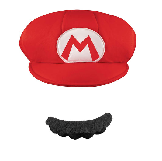 Disguise Mario Adult Hat and Mustache