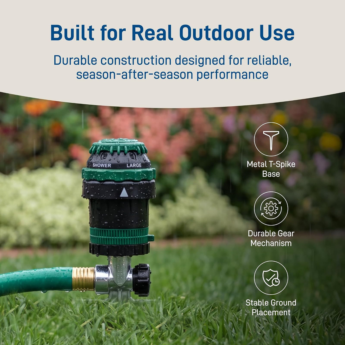 Orbit H2O-6 Gear Drive Sprinkler, Spike B 58573