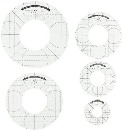 Juego de 5 reglas de Good Measure, 6 mm, de 1/4 pulgadas