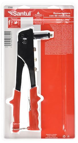SANTUL, Remachadora Clásica 10" con Llave y 60 Remaches, Modelo 7740