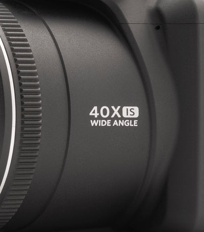 KODAK PIXPRO AZ405-BK Cámara Digital de 20 MP, Zoom óptico de 40 X, Lente Gran Angular de 24 mm, estabilización óptica de Imagen, 1080P, Full HD, Video, cámara LCD de 3 Pulgadas, Color Negro