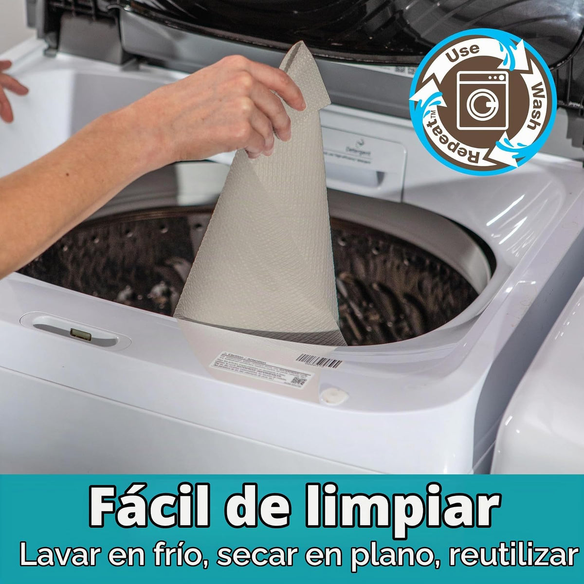 Duck Smooth Parte Superior EasyLiner para armarios y cajones, fácil de Instalar y Cortar para Ajustar, Papel de Estante y Forro de cajón no calcomanía, Forro Antideslizante para Cocina y despensa, 12