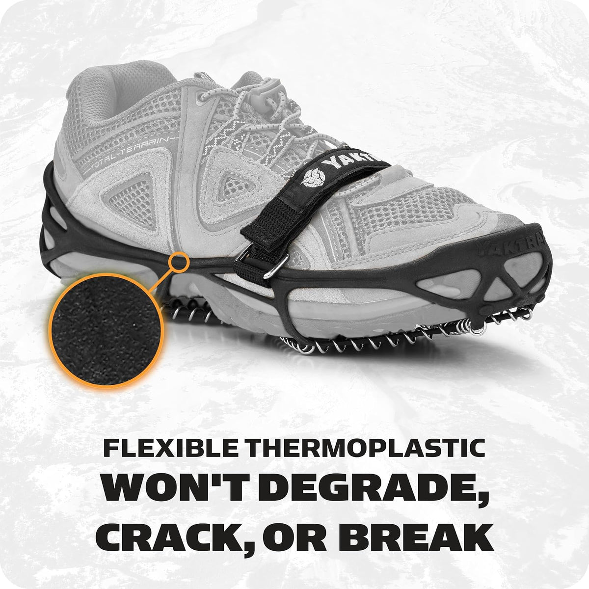 Yaktrax Tacos Pro Traction para Caminar, Trotar o Senderismo en Nieve y Hielo