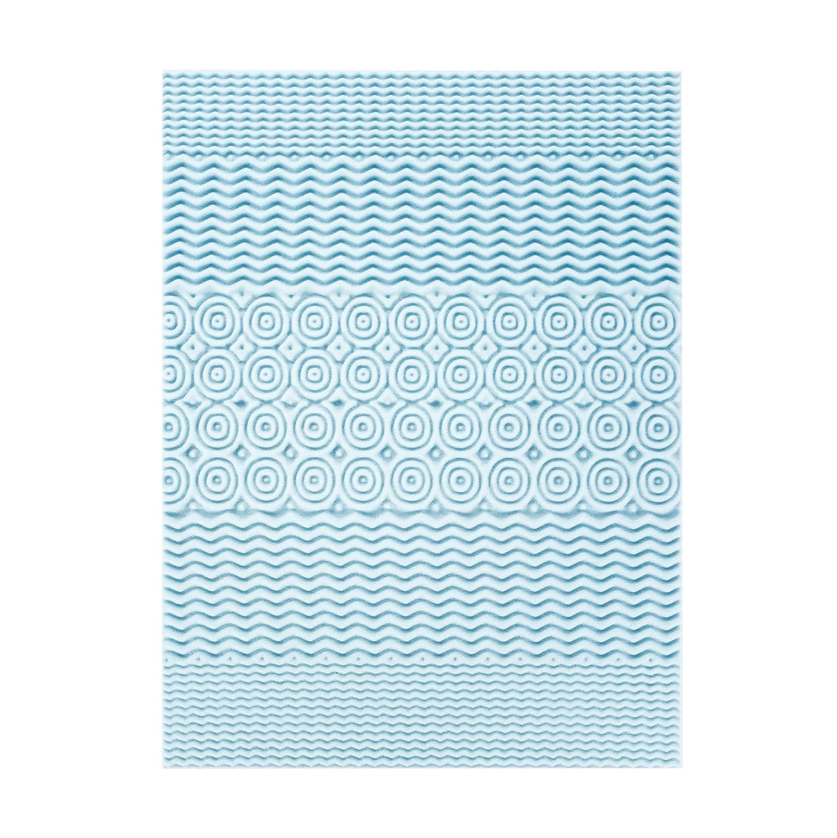Mellow - Colchón de Espuma viscoelástica de 4 Pulgadas, 5 Zonas, infusión de Gel refrescante, Esencial para recámara, tamaño Individual XL, Azul