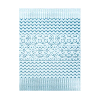 Mellow - Colchón de Espuma viscoelástica de 4 Pulgadas, 5 Zonas, infusión de Gel refrescante, Esencial para recámara, tamaño Individual XL, Azul