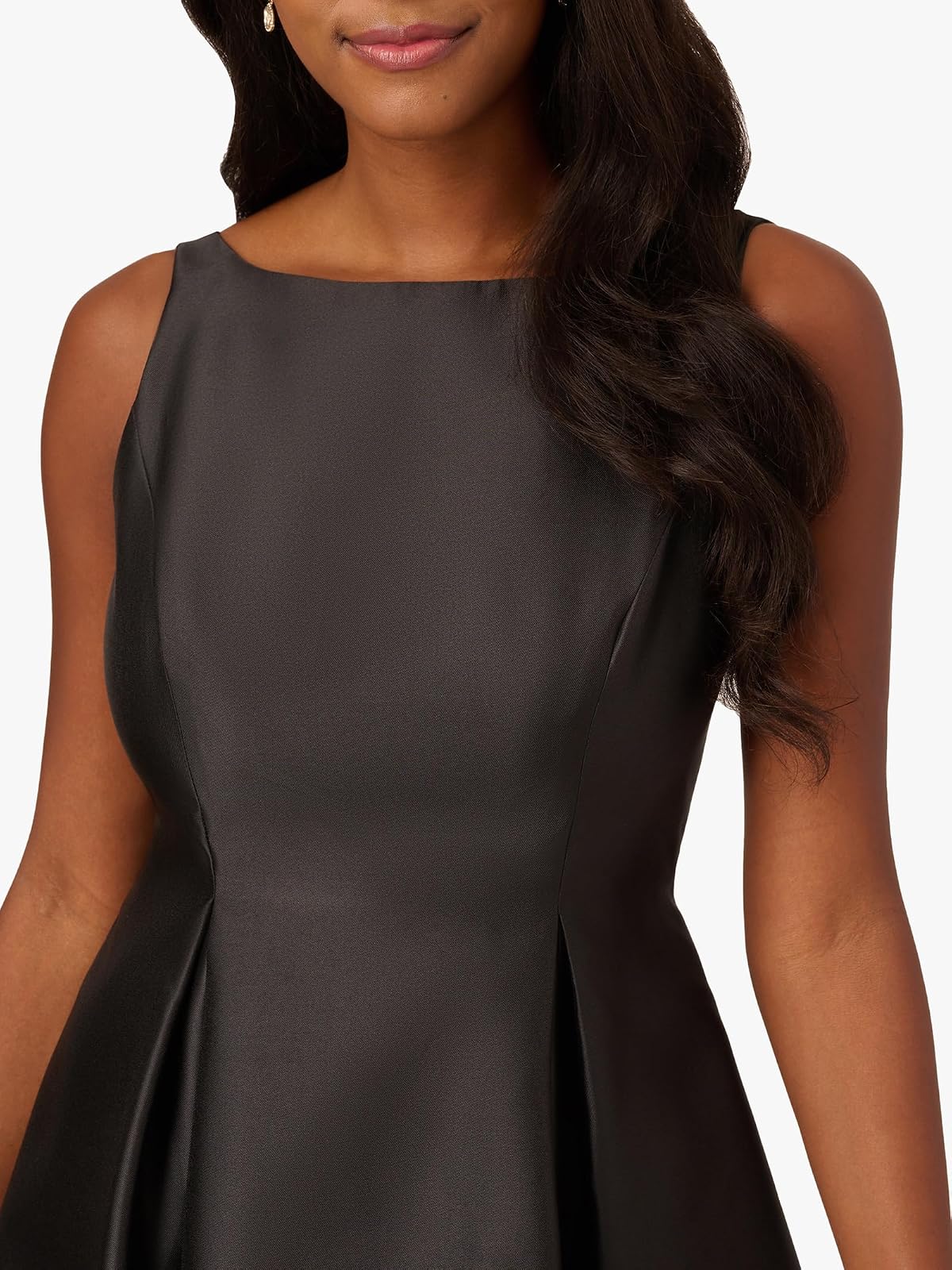 Adrianna Papell - Vestido de Fiesta sin Mangas de Longitud Media con Espalda en V para Mujer