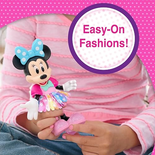 Minnie Mouse Juego Groom & Glam Pony Set de Disney Junior con Accesorios, 21 Piezas, Juego de simulación; Juguetes para niños a Partir de 3 años de Just Play