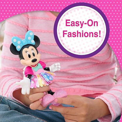 Minnie Mouse Juego Groom & Glam Pony Set de Disney Junior con Accesorios, 21 Piezas, Juego de simulación; Juguetes para niños a Partir de 3 años de Just Play