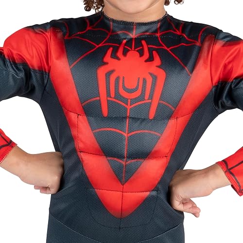 Disfraz de Jazwares Costume Play Marvel Miles Morales - Auténtico disfraz de Spidey y sus increíbles amigos para niños