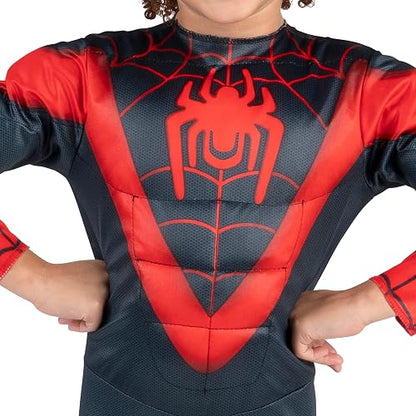Disfraz de Jazwares Costume Play Marvel Miles Morales - Auténtico disfraz de Spidey y sus increíbles amigos para niños