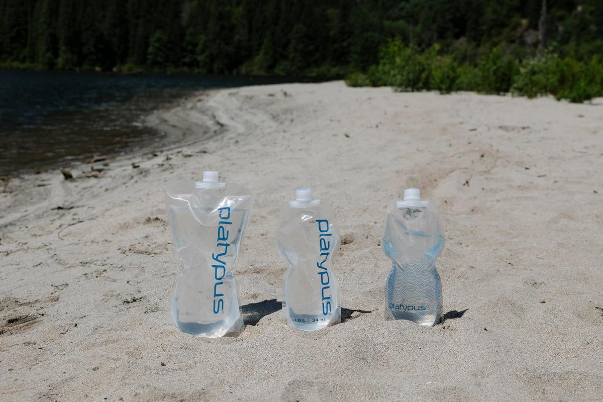 Platypus SoftBottle - Botella de agua plegable para mochileros