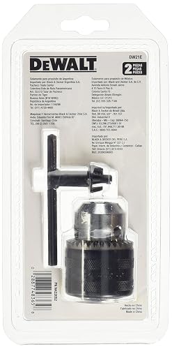 DEWALT DW21E Mandril con Llave 1/2 pulg en Caja