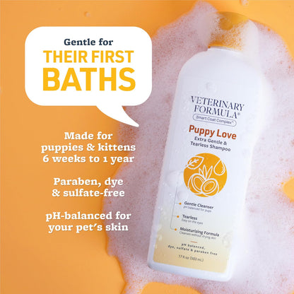 SynergyLabs Veterinary Formula Solutions Puppy Love Extra Gentle & TearlessShampoo; 17 fl. oz.