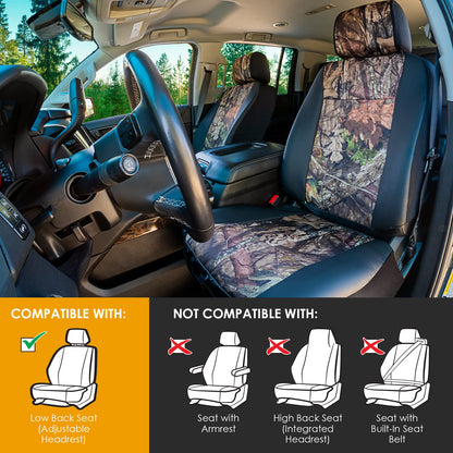 LPI Truck Mossy Oak Fundas de Asiento Delanteras para SUV y Camión, Bolsillos de Almacenamiento, Organizador Molle, 1370059