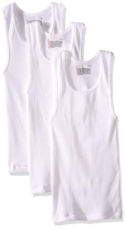 Hanes Camiseta de Tirantes Para niño, Paquete de 3 piezas