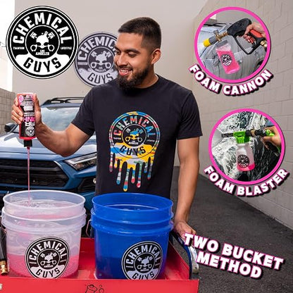 Chemical Guys Mr. Pink Jabón espumoso para lavar automóviles (Para cañones de espuma, pistolas de espuma o cubos de lavado) Seguro para automóviles, camiones y más, 1,89 L, aroma de caramelo
