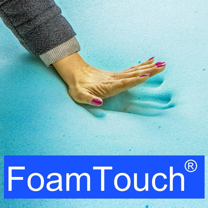 FoamTouch - Colchón de literas para autocaravana y caravana de 36 pulgadas de ancho x 72 pulgadas de largo, con espuma viscoelástica de gel, sin funda