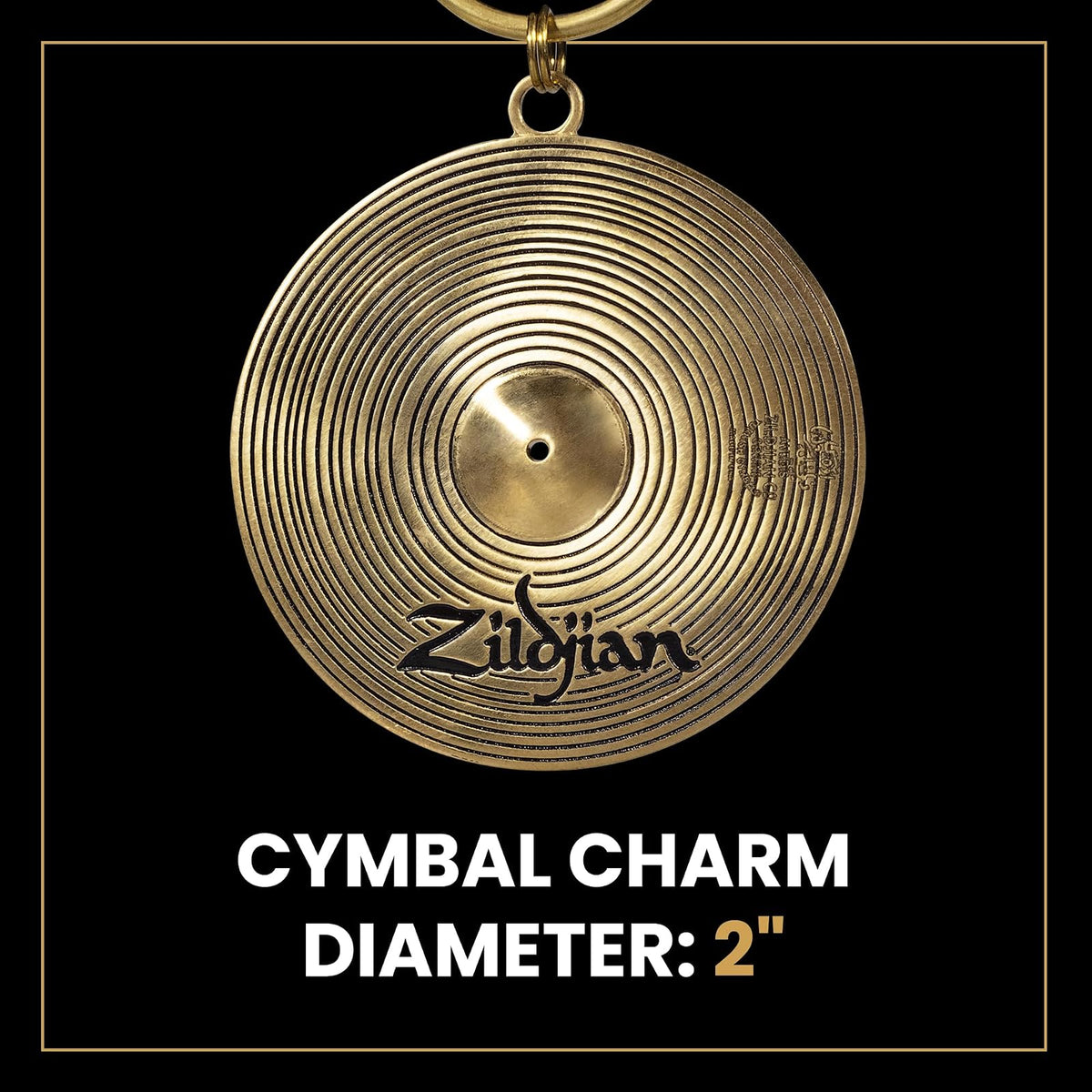 Zildjian - Llavero de platillo de latón, Latón, 2"