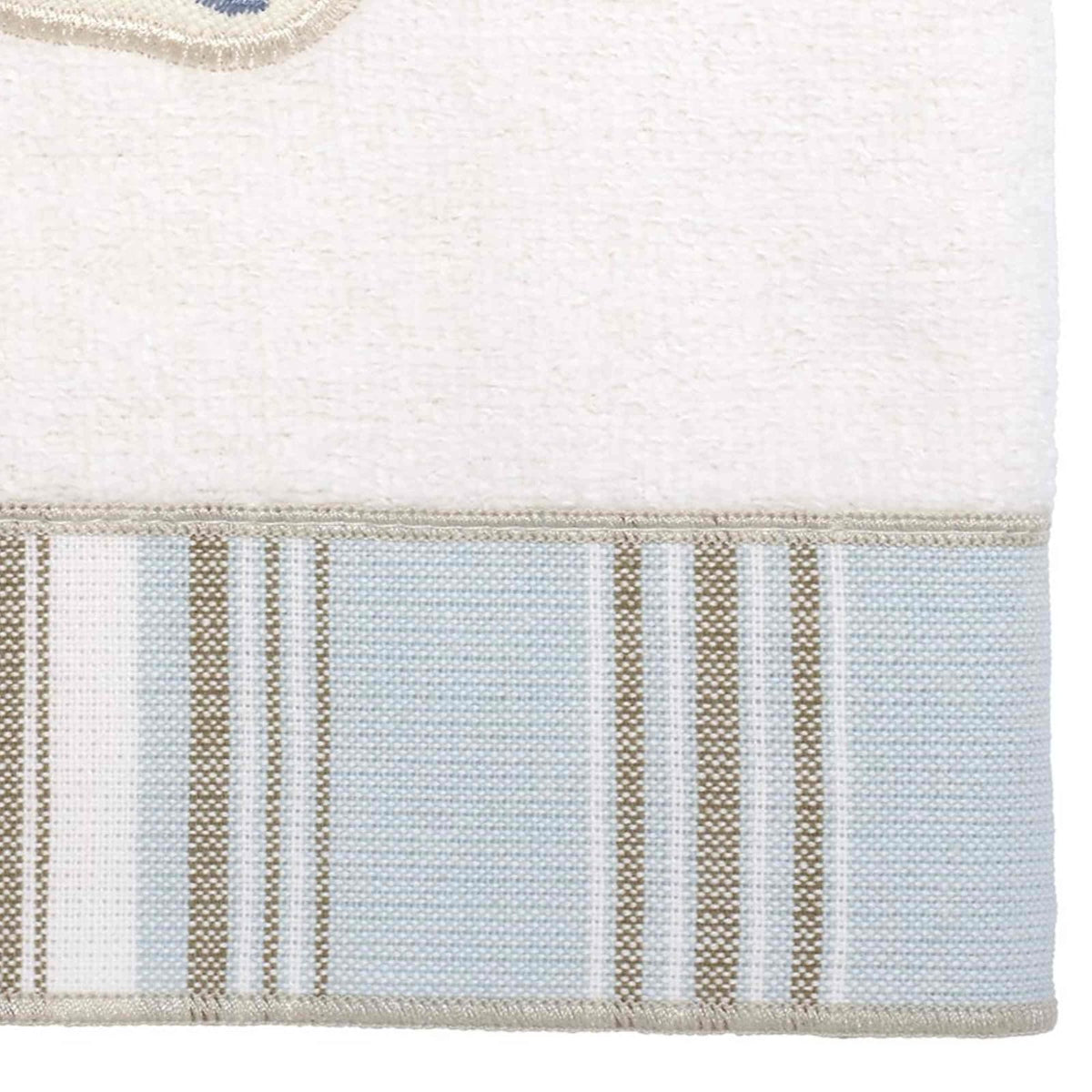 Avanti Linens - Juego de Toallas de 3 Piezas, algodón Suave y Absorbente, decoración Costera del hogar (por The Sea Collection, Blanco)