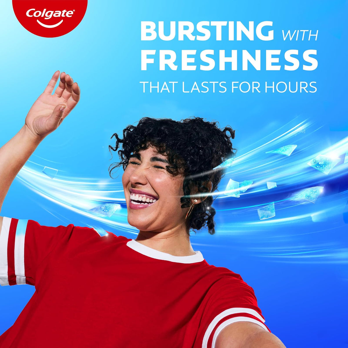 Colgate Max Fresh Pasta Dental Whitening | Menta Limpia, 4 Paquete, 6.3 Oz, Tiras De Aliento Mini, Combate Caries, Fresca Aliento, Blanquea Dientes