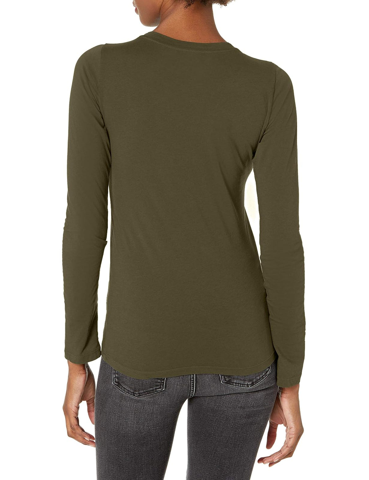 Velvet by Graham & Spencer Zofina Gauzy Whisper Classics - Camiseta de Manga Larga y Cuello Redondo Camiseta para Mujer