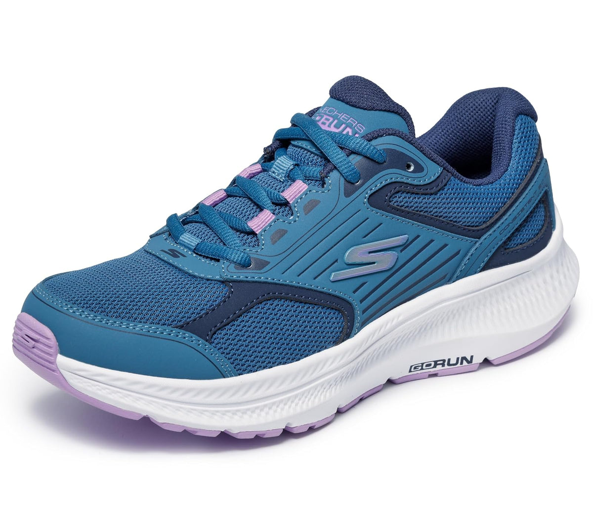 Skechers GO RUN Consistent 2.0 Advantage tenis para mujer - 25.5 cm - Azul - Púrpura