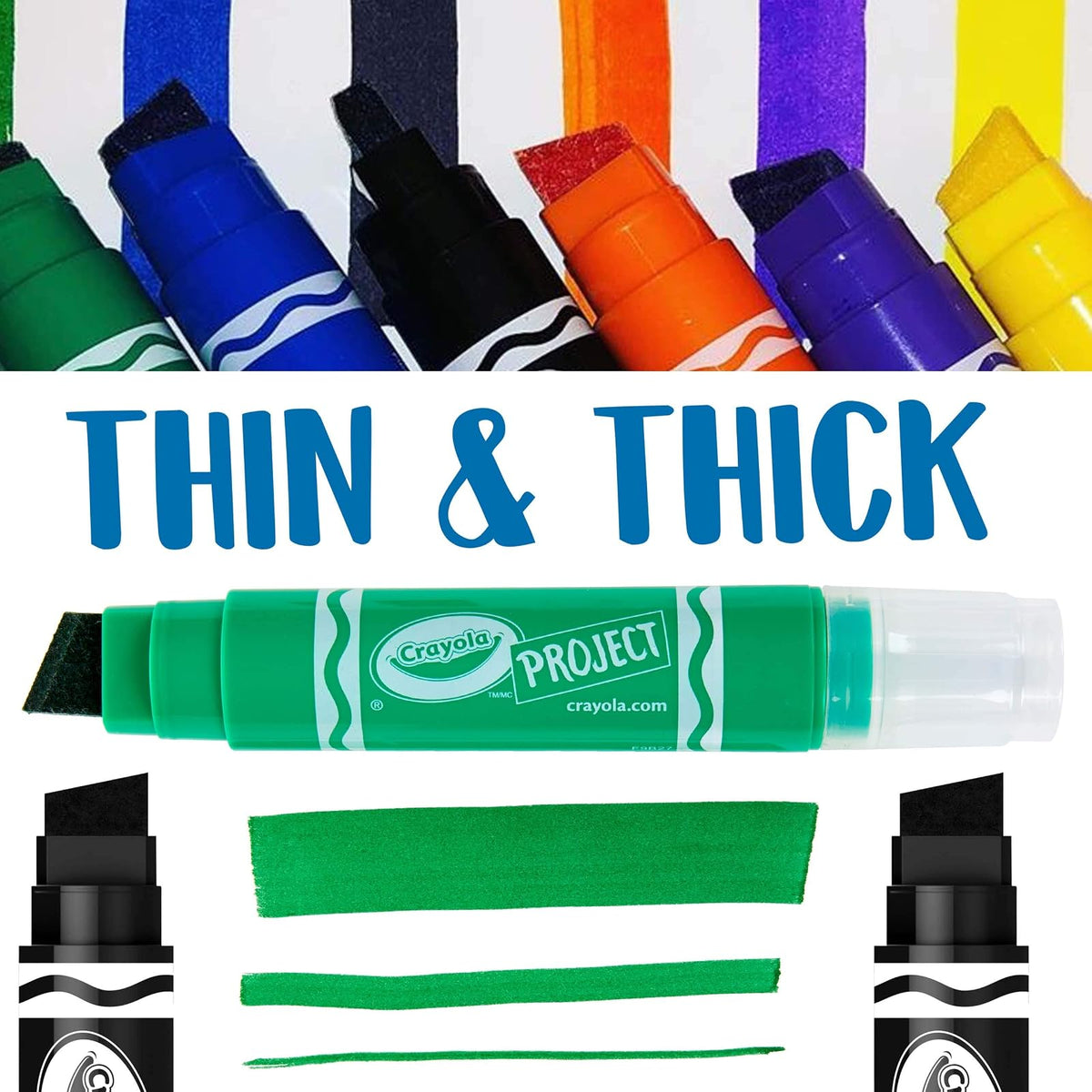 CRAYOLA Caja de 4 plumones para poster XL