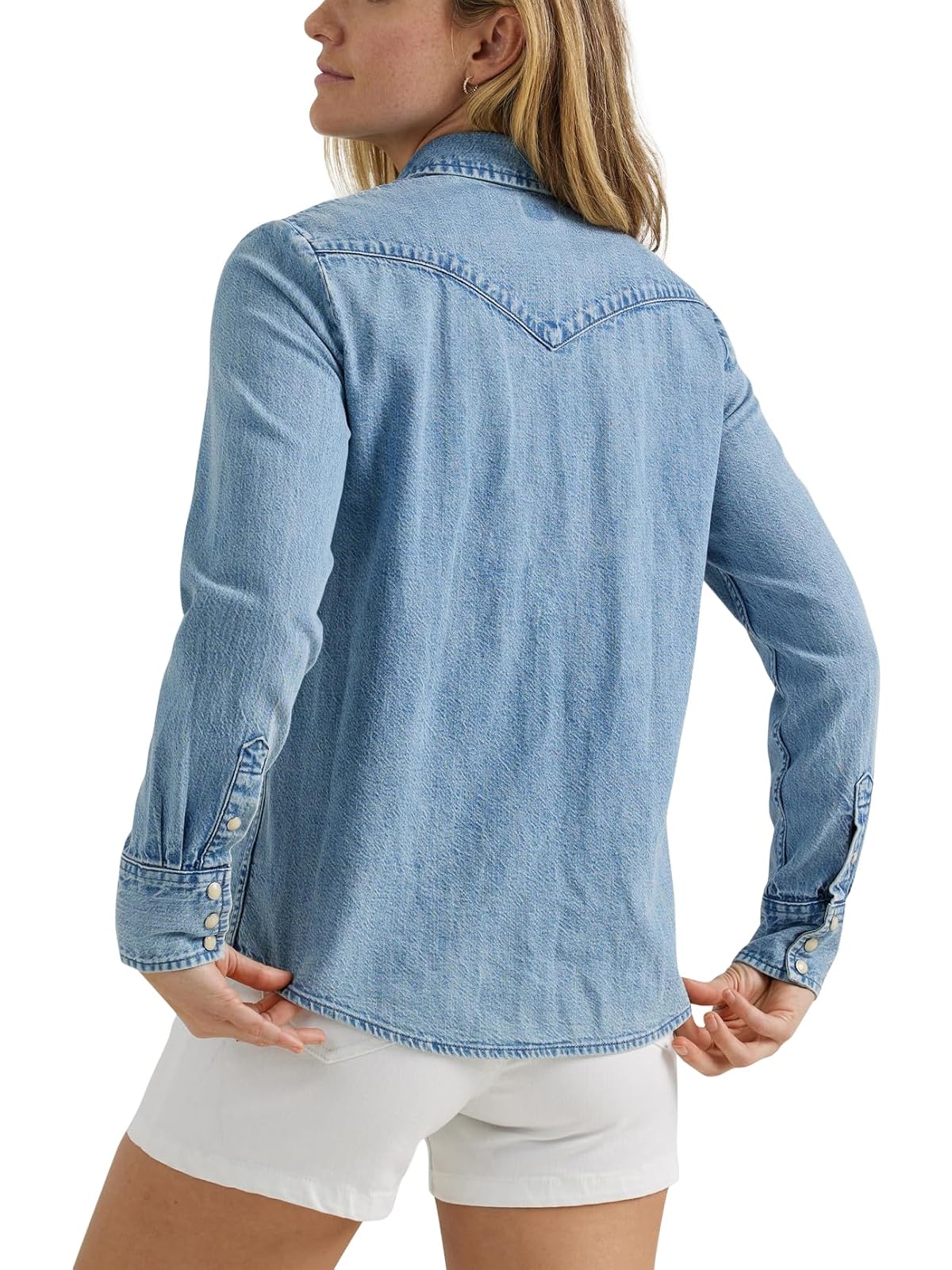 Lee Camisa Legendary Slim Fit Western de Algodón para Mujer