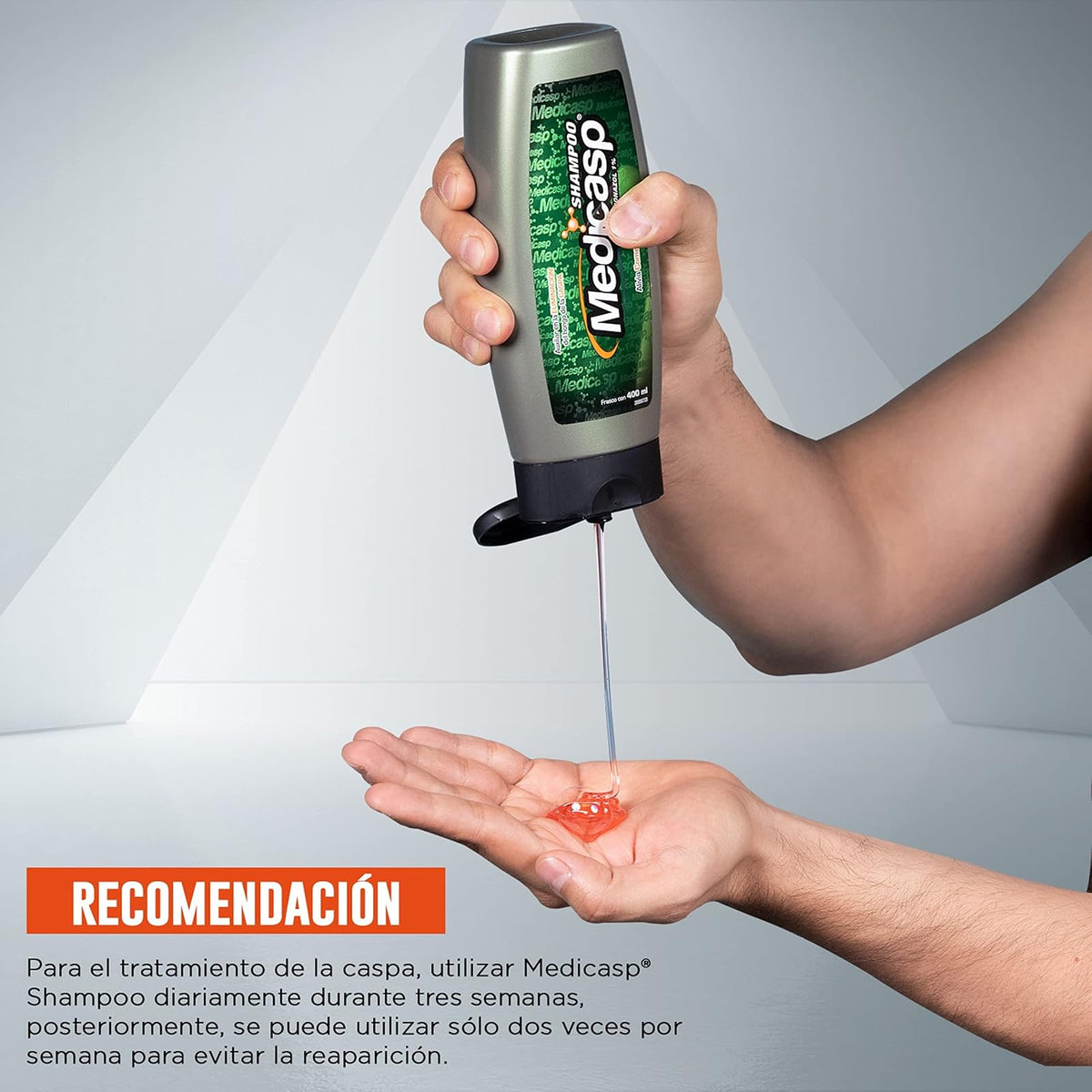 Medicasp Shampoo Anticaspa - Auxiliar en la eliminación del hongo de la caspa, alivia comezón y ardor, deja el cabello con brillo y suavidad, ideal para uso diario, contiene una botella de 400ml