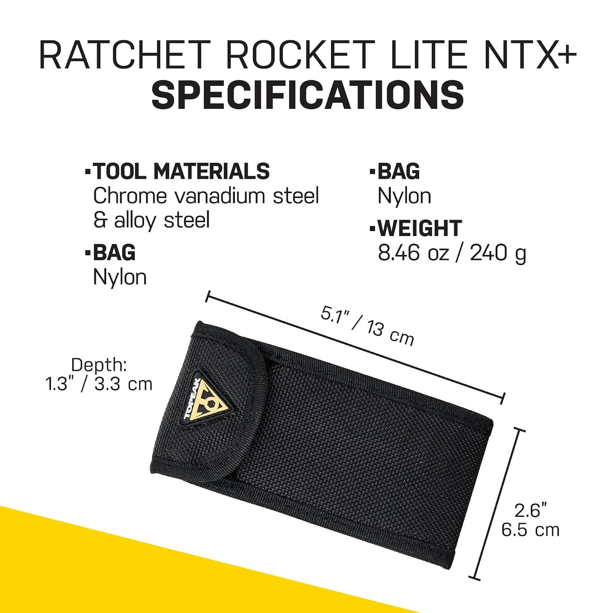 Topeak Ratchet Rocket Lite NTX+, herramienta de carraca y brocas, con broca de torsión ajustable de 2-6 Nm y cabeza de herramienta de cadena, herramienta de bicicleta de 19 funciones