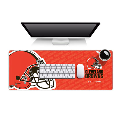 YouTheFan Tapete para Escritorio NFL con Logo de tu Equipo - 30.5 x 80 cm - Cleveland Browns