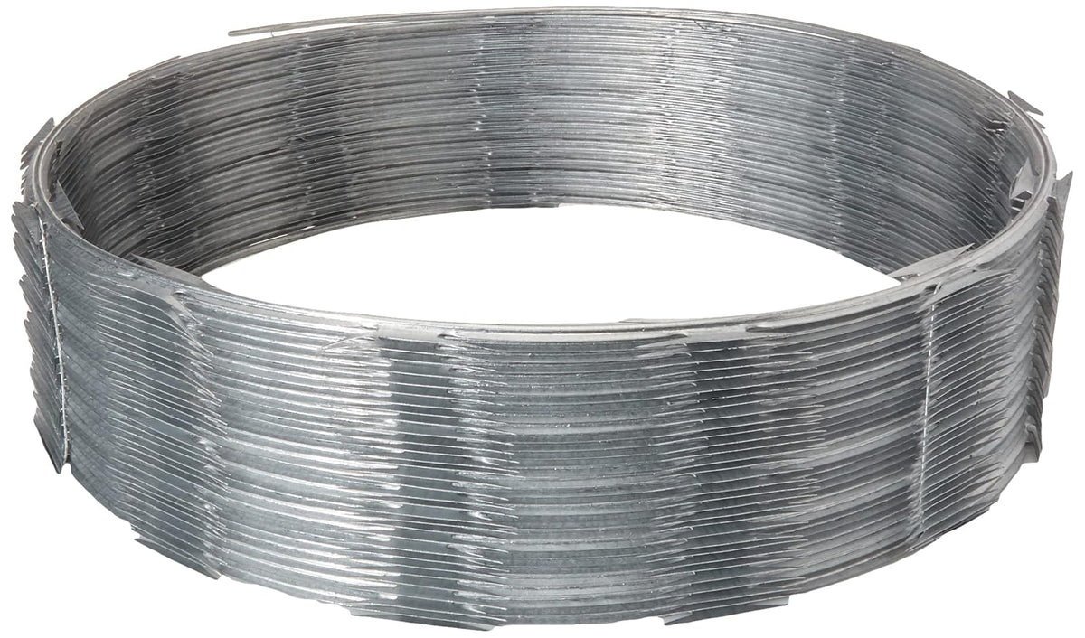 Surtek CO84 Concertina de seguridad punta tipo navaja, 4 puntas, 8 m, 4.8 kg