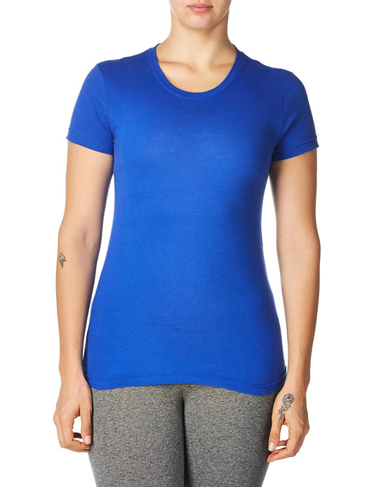 American Apparel Playera de Manga Corta Ajustada. Camiseta para Mujer