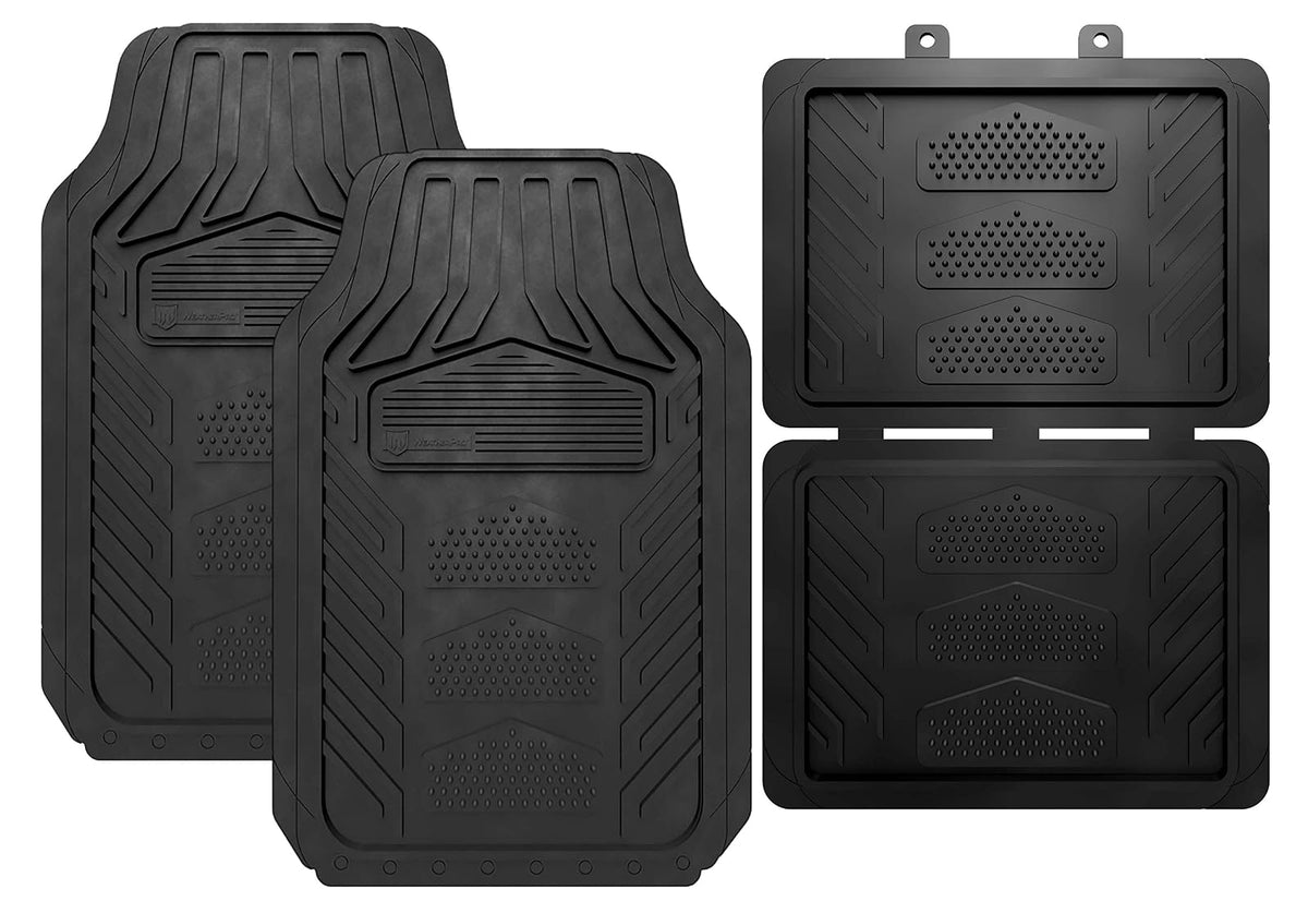 Plasticolor 001666R01 Dodge Weatherpro 4 Piezas Juego Alfombrillas Goma Negro