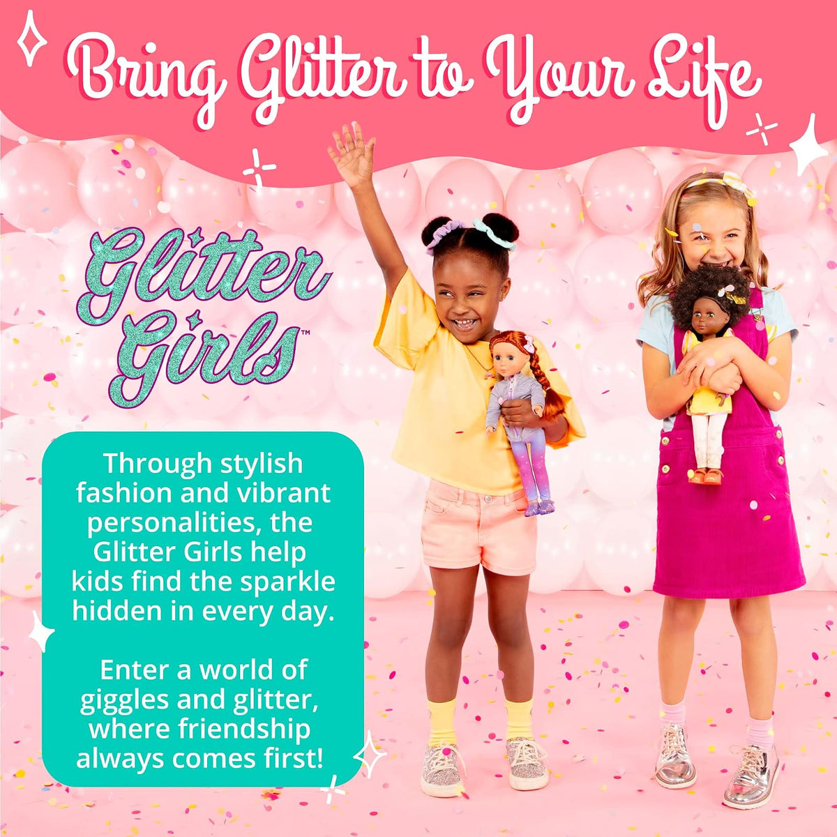 Glitter Girls Juego de heladería para muñecas con golosinas | Juego de heladería para muñecas de 36 cm con 79 piezas, tarros, conos, estantes y accesorios para servir, 3 años y +