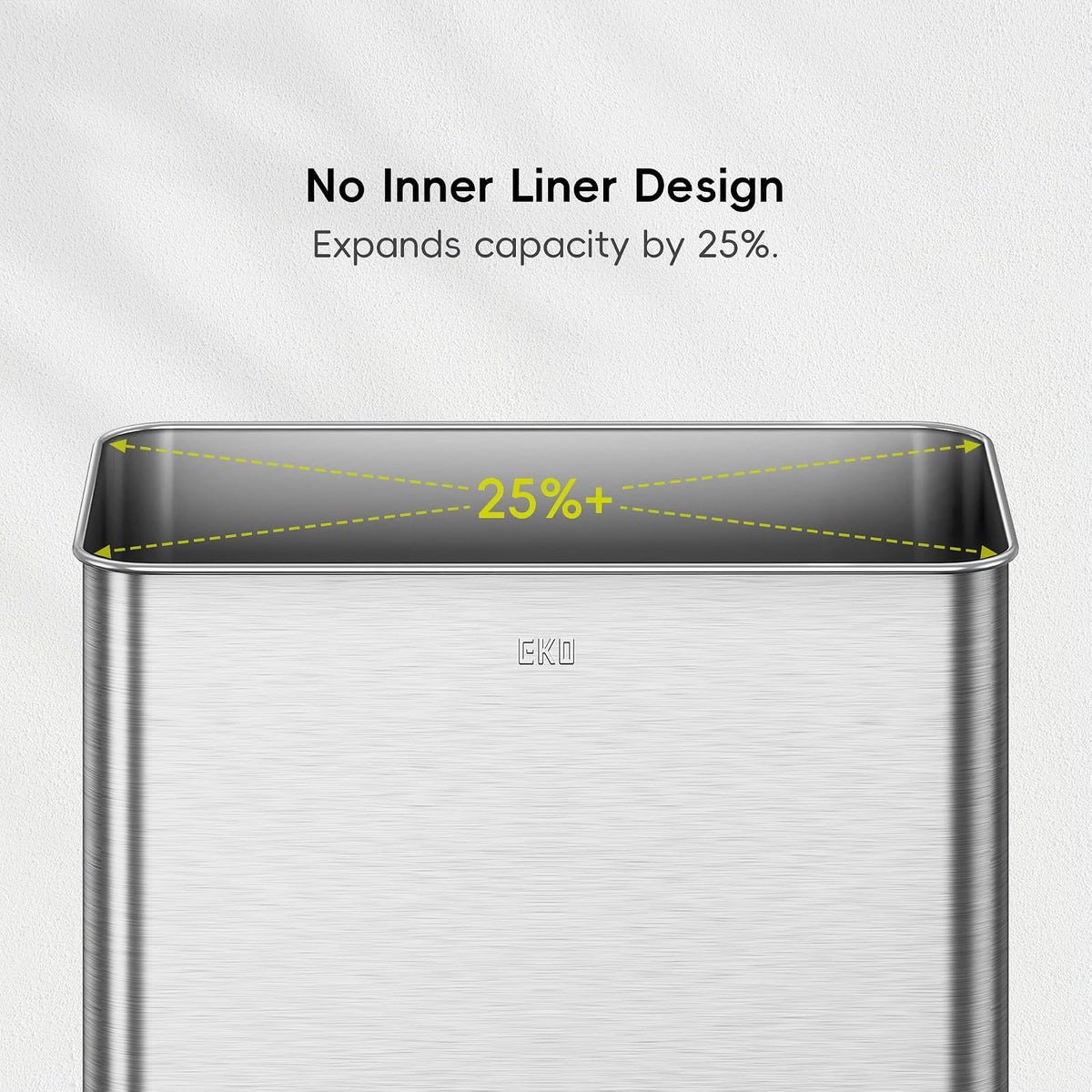EKO Mirage X Bote de Basura para Cocina 80 L con Sensor