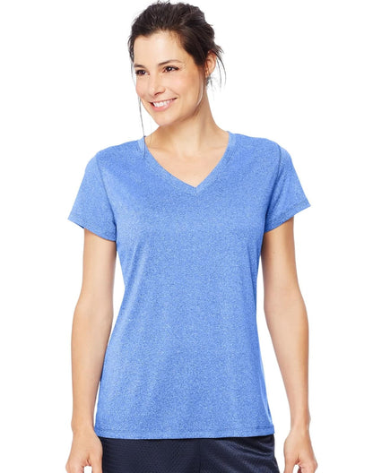 Hanes Cooldri Camiseta de Manga Corta con Cuello en V para Mujer (Paquete de