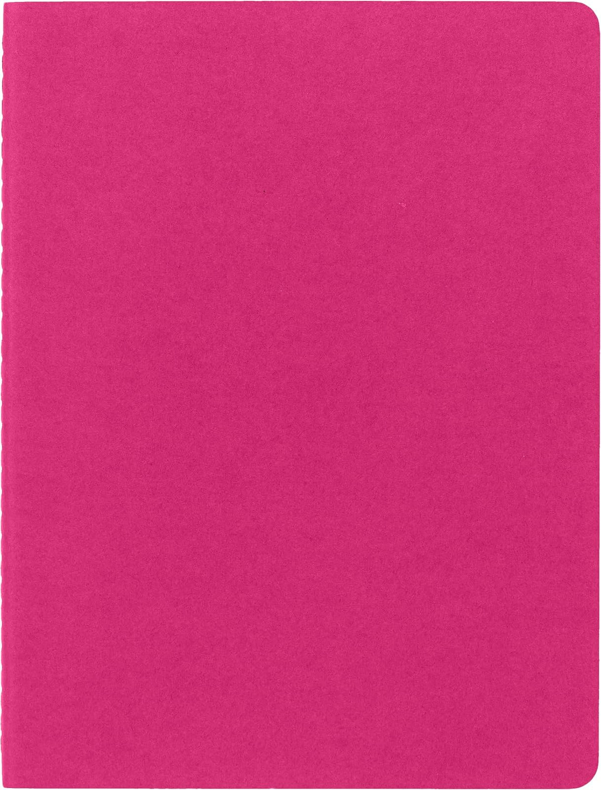 Moleskine Cahier Diario, cubierta suave, XL (7.5 x 9.5 pulgadas), rayadas/forradas, rosa cinético, 120 páginas (juego de 3)